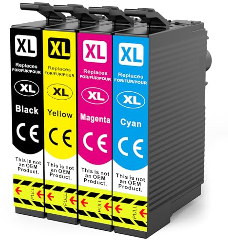 Q-image Compatible T604XL Black Ink Cartridges Compatible for T604XL | Replacement for XP-2200 XP-2205 XP-3200 XP-3205 XP-4200 XP-4205, Epson Workforce WF-2910DWF WF-2930DWF WF-2935DWF WF-2950DWF
