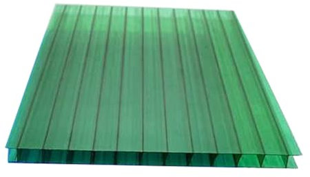 12 Pièces Feuille De Remplacement De Cadre Froid D'isolation De Toit De Panneau De Serre En Polycarbonate À Double Paroi For Auvent De Garage De Balcon, Coupe Facile À Plier(Green,1.05X1m-8mm)