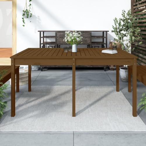 Jiangboyue-823979 Table de jardin en pin massif 159,5 x 82,5 x 76 cm