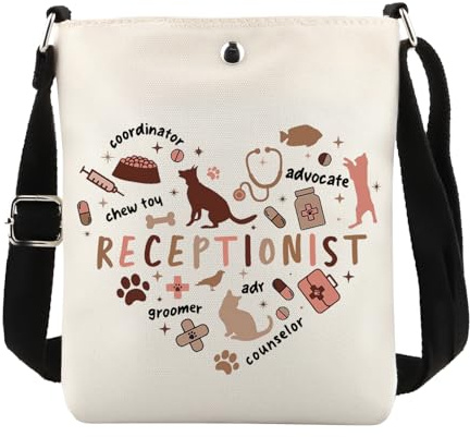 FUNYSO Sac à bandoulière pour vétérinaire - Cadeau vétérinaire - Cadeau de clinique vétérinaire, Réceptionniste Xkbag UK, 0