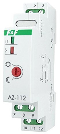 Interrupteur crépusculaire, 230V/16A, avec sonde à distance
