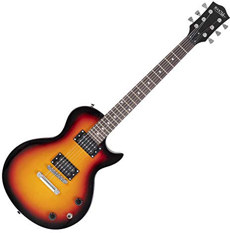 Rocktile LP-100 SB Guitare Électrique (Corps : Tilleul, Manche vissé en Érable, touche Palissandre, finition Sunburst)