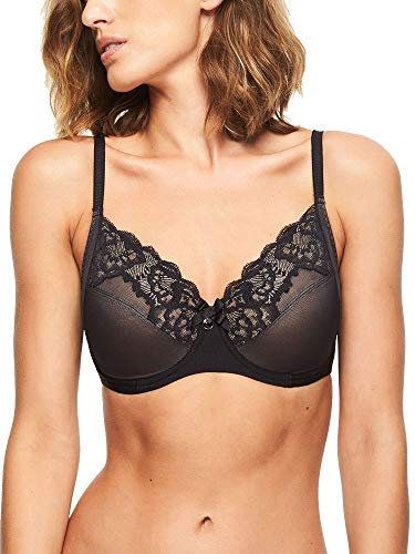 Chantelle ORANGERIE CO SG Arma 3 Parties Soutien-Gorge à Armature, Noir, 90F Femme