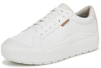 Dr. Scholl's Shoes Sneaker Time off Donna, Bianco Liscio, 7 US