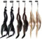 BRISKORE 6 Stück Feder Haarschmuck Clip, Indianer Haarschmuck Damen, Federn Haarextensions, Boho Kopfschmuck für Faschingskostüm Karneval Verkleiden Cosplay Haardeko Zubehör Feder Haarspangen