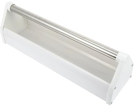 HOUDERCO Pigeon Feeder Feeding Long Trough, Pigeon Feeding Trough Bird Cage Food Box with Wear Resistance, Easy to Clean Plastic Steel and Stainless Steel for Yards and Parks