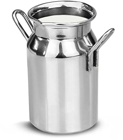 drinkstuff Stainless Steel Mini Milk Churn 4.75oz / 135ml - Novelty Cream Jug for Tea & Coffee Service