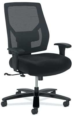 HON Crio Big and Tall Office Chair, 450lbs Weight Capacity, Extra Wide Ergonomic Desk Chair, Heavy Duty Tilt Recline, Swivel Wheels, Comfortable for Long Hours