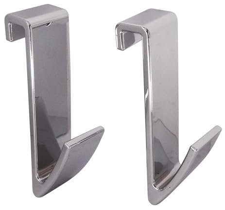 SOMATHERM FOR YOU - SPC - Set di 2 ganci cromati a asciugamano tubo piatto asciutto