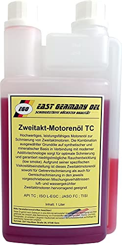Zweitaktöl Teilsyn. für Rasenmäher,Motorsäge,Motorsense uvm. 1 Liter Dosier Flasche_AB