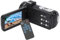 ASHATA Cámara de Video Digital, Video Digital de Alta Definición Antivibración 4K, Zoom 18X, Pantalla Táctil IPS de 3 Pulgadas, Grabadora de Cámara Digital, Cámara de Video, Videocámara