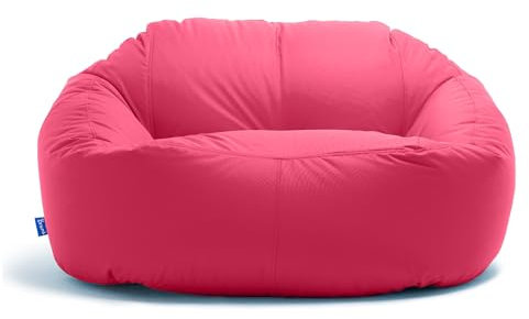 Bruni Lounge Sitzsack-Sofa in Pink – Indoor und Outdoor XXL Sitzsack-Lounge, Couch für 1-2 Personen