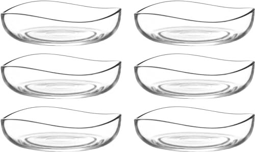 vienberg Glasschalen Set 195 ml aus hochwertigem Glas 6,12 oder 24-teilig Schalen spülmaschinengeeignet Dessertschale Vorspeise Bowl Glasschüssel (6)