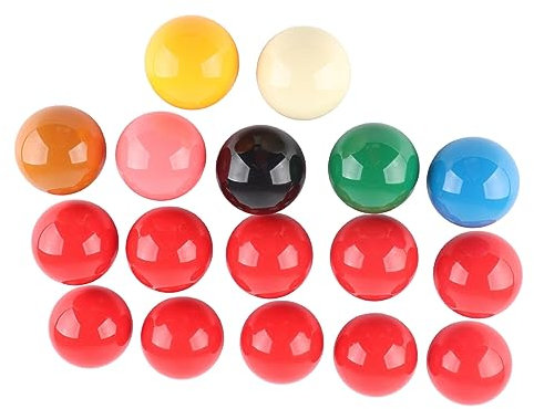 Yuecoom 1Set Snookerbälle, Billard-Snookerbälle-Set, Queue-Sportball, Harz-Snookerbälle für Spielzimmer, Bars, Sport- und Freizeitspiele, 57,2 mm