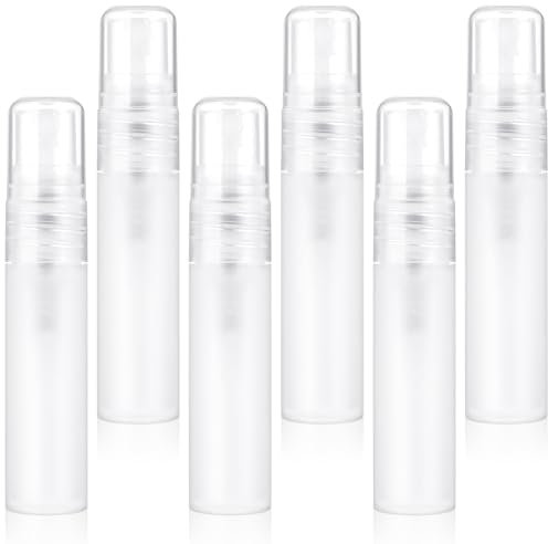 Giantree Mini embotellador de perfume 5 ml, 6 unidades Mini botella pulverizadora atomizador de perfume vacío de viaje contenedor de fragancia bomba de perfume portátil botella de spray para viajes al