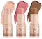 Boobeen 3 Pcs Kontur & Highlighter & Blush Stick, Kontur Schönheit Kit, Cremig Glatt Konturierung Stick, Natürliche Hervorhebung Stick, Wasserdicht und lang anhaltende Make-up