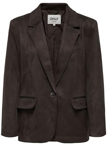 ONLY L/S Faux Suede TLR Onlina Life-Blazer in Finta Pelle Scamosciata, Taglia L, Torta al Ci, 48 Donna