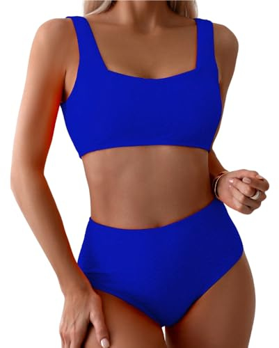 Ropa Pole Dance Mujer, Conjunto Pole Dance Azul con Top Deportivo y Short de Tiro Alto, Pole Dance Ropa con Alta Sujeción y Comodidad - Allegra (S)