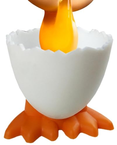 Portauovo con piedi di pollo – Design dolce novità, robusto supporto per , distributore di tavolo, divertente ciotola da cucina per la prima colazione, decorazione per la casa e posate stravaganti