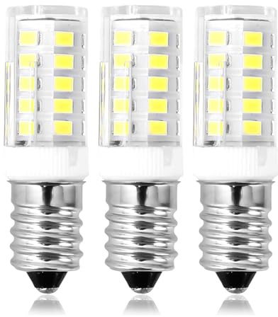 DAFNE 3Pcs Lampadina Cappa Cucina E14 LED 5W Bianco 6000K 410LM, AC 220V, Equivalente a Lampada Alogena E14 30W 40W, Lampadine Mais LED E14 per Cappa Cucina, non dimmerabile