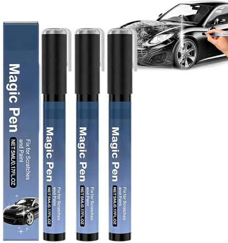 HIDRUO Magic Car Scratch Remover Pen Any Color, Magic Car Scratch Pen, 2026 New Magic Car Scratch Removal Pens, Weatherproof Touch up Paint Pens, Quick and Easy Fix Auto Repair (3 Set)
