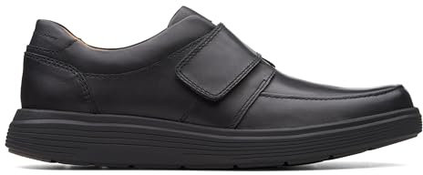 Clarks Men's Un Abode Strap Loafers, Black, 10 UK