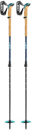 LEKI Bernina Lite 2 Skistöcke, Denimblue-Midnight Blue-Mint, 100-135cm, Schwarz, L