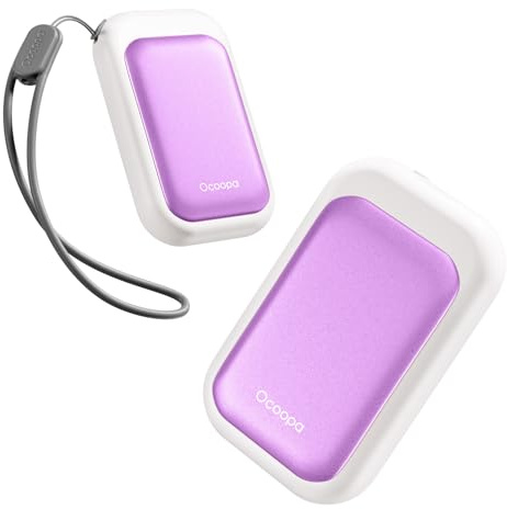 OCOOPA Magnetiska handvärmare uppladdningsbara 2-pack, ultratunn elektrisk handvärmare handvärmare för handske/ficka, 3 inställningar, UL-certifierade vinternödvändigheter för handväska Raynauds, män
