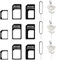 3 Set 4 in 1 Adattatore per Scheda SIM, 3 Pcs Spilla di Espulsione della Scheda SIM, Adattatore Sim Card, Kit Adattatore per Scheda SIM Appositamente Progettato, per Smartphone e Tablet Disponibile