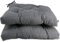 various Pack 2 Cojines para Silla，Cojin de Asiento Decorativo Funda de Poliéster y Relleno de Fibra Hueca 45x45x5cm,Ideal para Comedor, Terraza, Salón y Restaurante,Color Gris