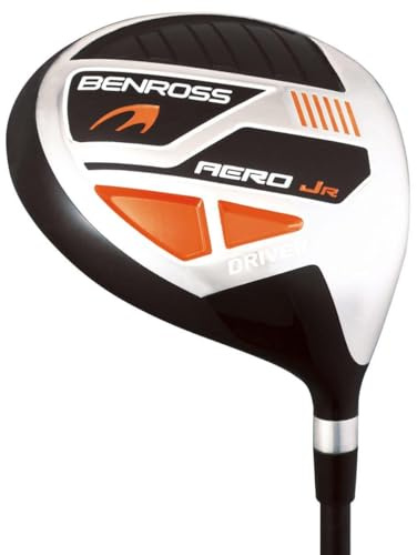 Benross Junior Aero Orange HL Golf Driver – Designed for Kids 43–49 Tall – Oversized Clubhead, Lightweight Graphite Shaft, High Loft for Easy Launch – Perfect Beginner Junior Golf Club
