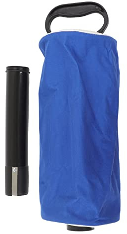 DIRBAK Borsa per Raccolta Palline da Golf con Tubo di plastica Staccabile, Manico in Gomma, Grande capacità, può Contenere 80 Palline per allenamenti di Golf all'aperto. (Blu)