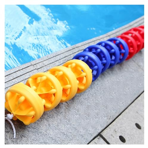 Cuerda Flotante de Seguridad para delimitar carriles en Piscinas (Cuerda de Nailon, 9 Metros).