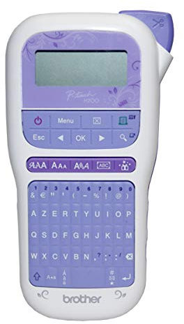 Brother PT-H200 – Tragbares Etikettengerät für kreative Arbeiten und das Organisieren zu Hause – Lieferung mit 1 TZE-Band, 12 mm, Gold/Weiß (4 m), PTH200YP1, andere, norme
