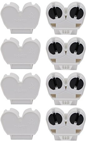 uxcell 8Pcs T5 Fluorescent Light Holder G5 Base Dual Head Tombstone Lamp Socket AC 500V 2A for LED Fluorescent Tube