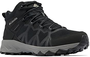 Columbia Peakfreak II Mid Outdry WP wasserdichte Wanderstiefel für Herren, Schwarz (Black x Titanium II), 43.5 EU