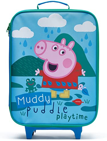 Peppa Pig Kids Trolley Bag George Pig Blue
