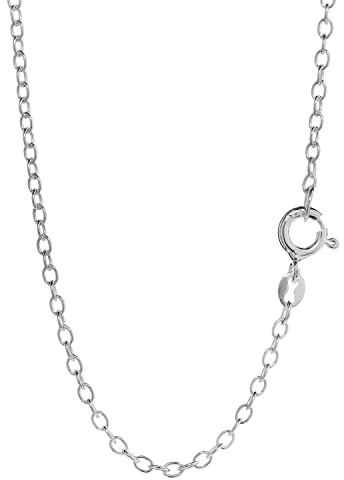 NKlaus collier 50 cm ankarkedja bred rund 925 silver 1,8 mm bred damkedja av silver 3795
