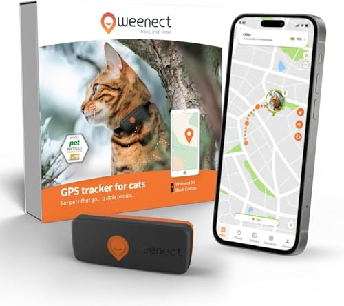 Weenect Cat XS - Mini GPS Cat Collar | Subscription Required