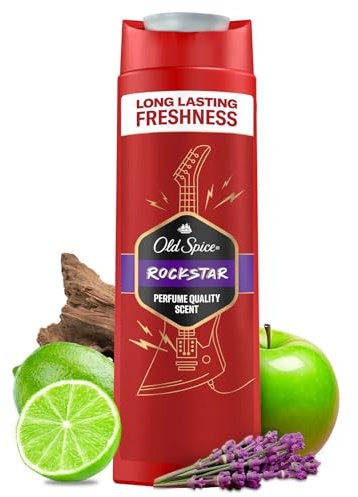 Old Spice 3-in-1 Shower Gel & Shampoo 250 ml for Men, for Hair, Face and Body, Long-Lasting Freshness, Perfume Quality, Deep Cleansing