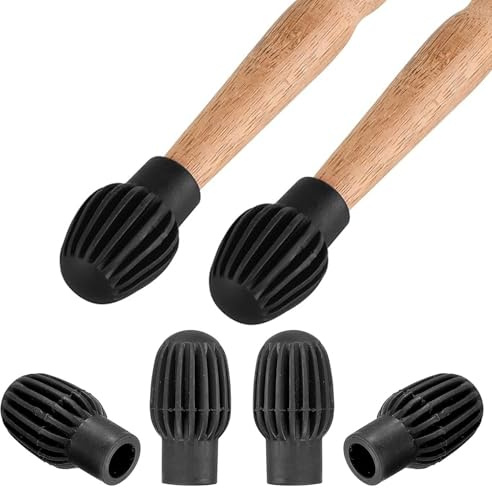 Drum Mute, Drum Dampener, Drum Stick Practice Tip, Silicone Drumstick Sleeves, Silent Practice Tips Percussion Accessory, Mute Replacement Musical Instruments Accessory, 3.3CM × 2.3CM, 4 Pieces