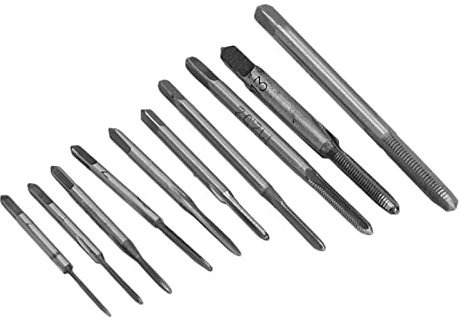 Extracteur à Vis Ensemble Petit, 10pcs Micro-robot Watch Tap and Die High Speed ​​Steel Thread Machine Tap Tap pour les Horloges Montres