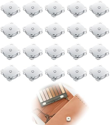 20 Stück Magnetknöpfe,Magnetverschluss Tasche,Magnetknöpfe Zum Annähen,Magnete Zum Einnähen,Magnetknöpfe Ohne Nähen,Für Windbreaker Mäntel Jacken Taschen Geldbörsen Handtaschen Kleidung