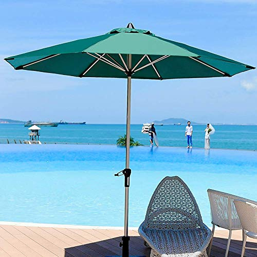 LSLYTQ Large Outdoor Parasol, 2.7 M Parasol, With Crank,Foldable Patio Balcony Umbrella,