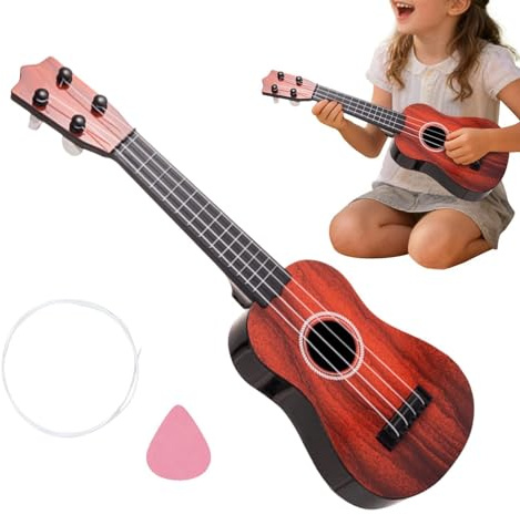 Ukulele för nybörjare 4-strängad ukulele för nybörjaren | Musikinstrument för barnen För Förskolebarn Skolklassrum Dagis Hemma Lekrum Flickor Pojkar Samlingar