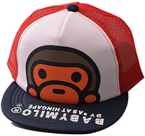 Belsen, Cappellino da baseball per bambini scimmia Hip-Hop , Blu marino, Taglia Unica
