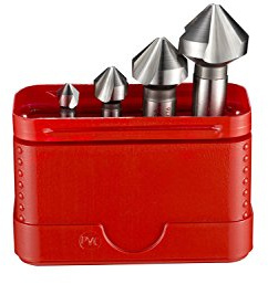Dormer G2362 HSS High Speed Steel Countersink with 90 Degrees Angle, Set of 4 pcs, Various Shapes