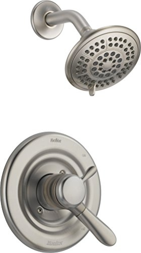 Delta Lahara 17 Series Dual-Function Shower Trim Kit with 5-Spray Touch Clean Shower Head, Stainless T17238-SS (Valve Not Included)