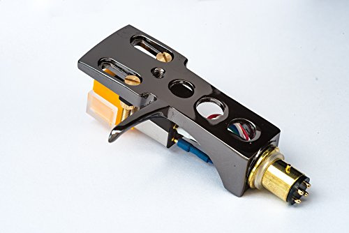 Titanium plated Headshell, mount, cartridge and stylus, needle for Hitachi HT-466, PS-14, HT-860, PS-12, HT-561, PS-10, HT-500, PS-22, HT-202, HT-463, HT-351