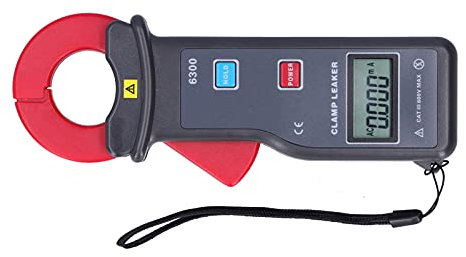 Pinza amperimétrica de fugas de CA, pinza amperimétrica de 0 mA a 60 A con comunicación USB para medir corriente de fuga de CA para medición en línea de corriente de CA